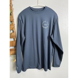 Hang Ten Men's UPF‎ 50+ Long Sleeve Sun Shirt S Blue Quick Dry Swim Tee Rash Gua